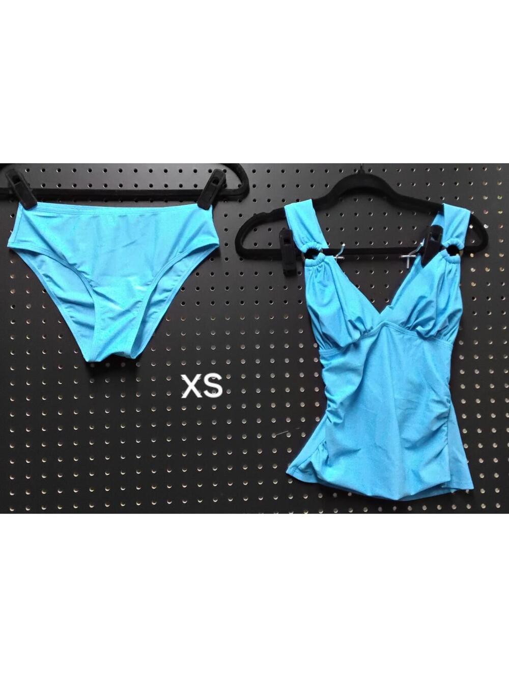 Bright Blue Two-Piece Swimsuit XS - Act Fast!